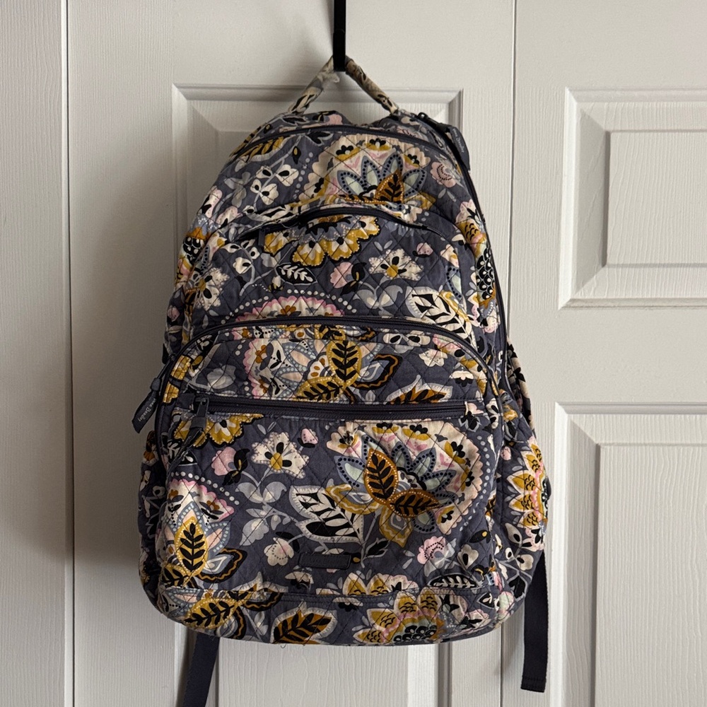 Vera Bradley Multicolor Floral Backpack. Little wear on the handle and bottom
